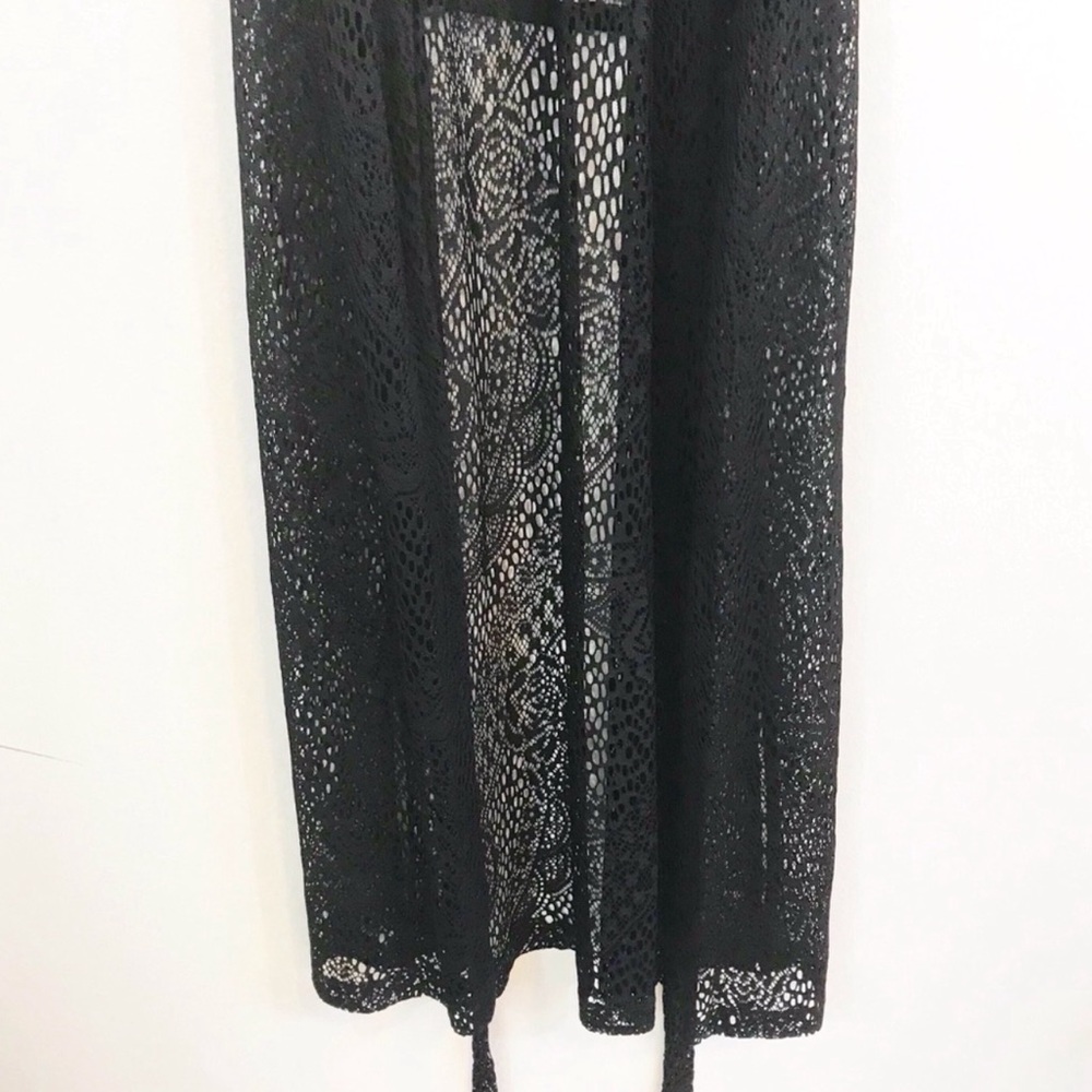 Chico’s Black Floral Lace Duster - Picture 5 of 6